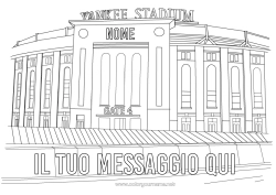 Colorazione gratuita Sport Baseball USA New York Sport di squadra Stadio