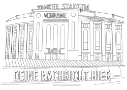 Kostenlose Zeichnung Sport Baseball USA New York Mannschaftssportarten Stadion