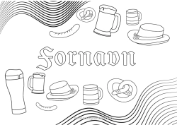 Gratis fargelegging Drikke Tyskland Bretzel Øl Oktoberfest Pølse