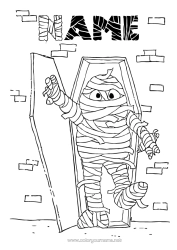 Colouring to customise Monster Mummy