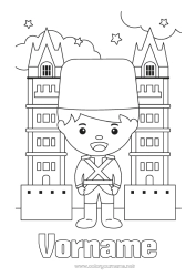 Malvorlage anpassen London Vereinigtes Königreich Brücke Denkmal Wache Turmbrücke