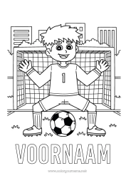Gratis tekening Voetbal Voetbal Sport Teamsporten Voetballer voetbalster Doelman