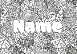 Free colouring Autumn Leaves Zentangle Decorative background Dead leaves