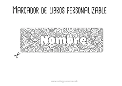 Colorear para personalizar Marcador Formas geométricas Círculo, redondo