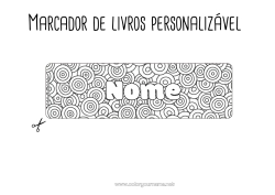 Desenho para personalizar Marcador de Página Formas geométricas Círculo, redondo