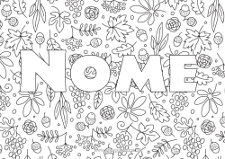 Desenho para personalizar Outono Folhas Frutas Uva Glândula Fundo decorativo Folhas secas