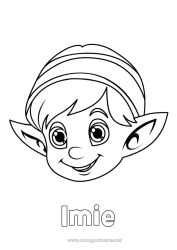 Kolorowanka za darmo Świąteczne skrzaty Kolorowanki dla skrzatów