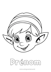 Dessin gratuit Lutins de Noël Coloriages lutins