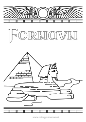 Gratis fargelegging Egypten Pyramide Monument Historie