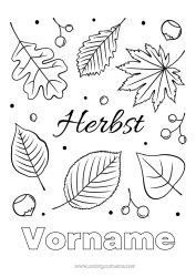 Kostenlose Zeichnung Herbst Blätter Tote Blätter