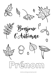Dessin gratuit Automne Feuilles Feuilles mortes