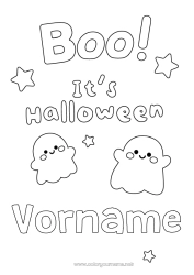 Kostenlose Zeichnung Geist Halloween Einfache Ausmalbilder Buh
