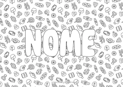 Disegno gratuito Caramelle Halloween Dolci, zuccherini Lecca-lecca Sfondo decorativo