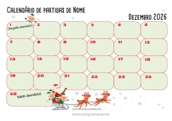 Desenho para personalizar Elfo de Natal Calendários e planejadores
