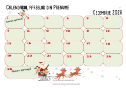 Pagină de colorat personalizată Moșneguții de Crăciun Calendare și planificatoare