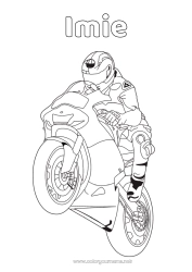 Rysunek za darmo Pojazdy Motocykl Pojazdy dwuśladowe