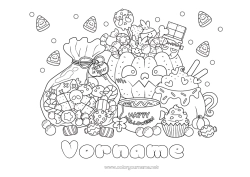 Kostenlose Zeichnung Bonbons Monster Kürbis Halloween Leckereien, Süßigkeiten Lutscher Zombie