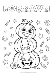 Gratis tegning Godteri Gresskar Halloween Jack O'Lantern