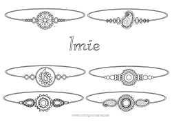 Kolorowanka do personalizacji Biżuteria Bransoletka