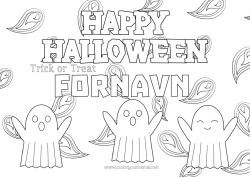 Gratis tegning Spøkelse En godteri eller en spøk? Halloween Påmelding 