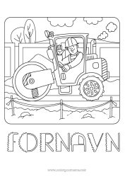 Farvelægningssiden tilpasning Køretøjer Byggepladsudstyr Byggepladsens fag. Vibrationsplade