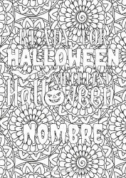 Colorear gratis Flores Halloween Mandala Dibujos complejos para colorear Fondo decorativo