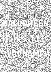 Kostenlose Zeichnung Blumen Halloween Mandala Komplexe Ausmalbilder Dekorativer Hintergrund