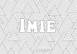 Kolorowanka za darmo Zima Zentangle Choinka Formy geometryczne Tło dekoracyjne Trójkąt