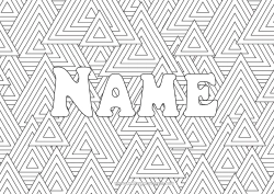 Free coloring Winter Zentangle Fir Geometric shapes Decorative background Triangle