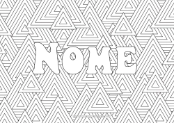 Colorazione gratuita Inverno Zentangle Abete Forme geometriche Sfondo decorativo Triangolo