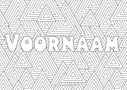 Gratis kleurplaat Winter Zentangle Kerstboom Geometrische vormen Decoratieve achtergrond Driehoek