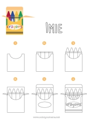 Kolorowanka do personalizacji Aktywności dla dzieci Kredka kolorowa Kredka Artykuły szkolne Nauka rysowania