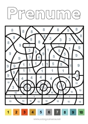 Pagină de colorat personalizată Desene magice de colorat Activități pentru copii Tren Locomotivă Transport public terestru