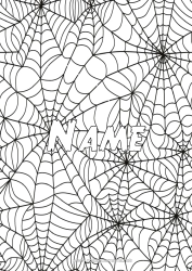 Free colouring Spider Halloween Insects