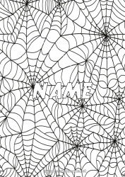 Free coloring Spider Halloween Insects