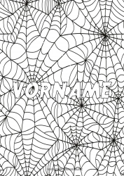 Kostenlose Malvorlage Spinne Halloween Insekten