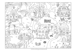 Disegno gratuito Fiori Fungo Foresta