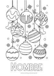 Colorear para personalizar Bolas de Navidad Decoración navideña