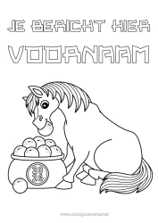 Gratis tekening Paard Dier Chinees Nieuwjaar Boerderijdieren 2026