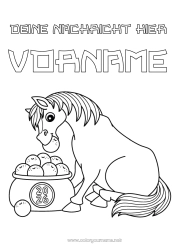 Kostenlose Zeichnung Pferd Tier Chinesisches Neujahr Bauernhoftiere 2026