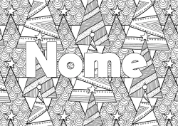 Colorare per personalizzare Albero di Natale Scarabocchio Zentangle Abete Sfondo decorativo