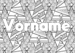 Kostenlose Zeichnung Weihnachtsbaum Gekritzel Zentangle Tannenbaum Dekorativer Hintergrund