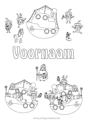 Gratis tekening Boot Maritieme voertuigen Sinterklaas