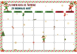 Colorear para personalizar Elfos de navidad Misión del Elfo de Navidad Calendario de Adviento Calendarios y planificadores Ideas Traviesas del Duende de Navidad