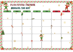 Pagină de colorat personalizată Moșneguții De Crăciun Misiunea Spiridușului De Crăciun Calendarul Adventului Calendare Și Planificatoare Nebunii Lui Spiridușul Poznaș