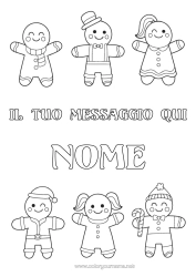 Colorare per personalizzare Pan Di Zenzero Disegni Da Colorare Facili