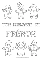 Coloriage à personnaliser Pain d'épices Coloriages faciles