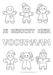 Gratis kleurplaat Peperkoek Eenvoudige kleurplaten