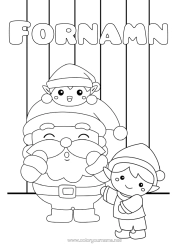 Gratis färgläggning Jultomten Julnissar