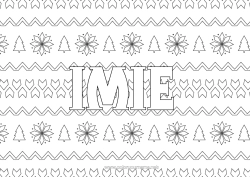 Kolorowanka za darmo Prezenty Choinka bożonarodzeniowa Boże Narodzenie Choinka Tło dekoracyjne Szydełkowanie